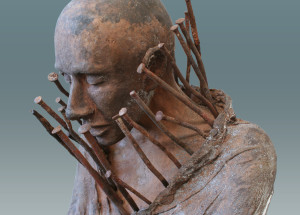 'Here, not there 3', Kieta Nuij, beelden in brons
