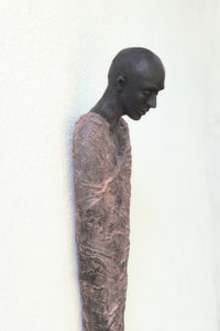 'Observer' detail, Kieta Nuij beelden in brons
